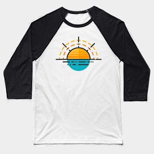 Retro Sunrise Baseball T-Shirt